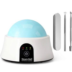 Steam nail polish remover machine